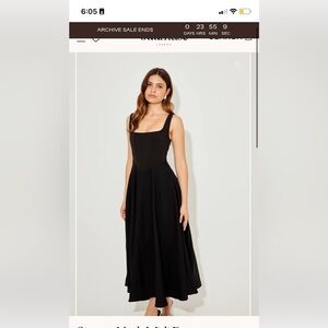 Elegant Black Midi Dress